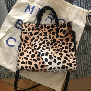Clare V Petit Simple Tote in Leopard